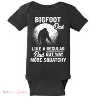Bigfoot Dad Funny Sasquatch Bigfoot Fathers Day Baby Bodysuit thumb 0