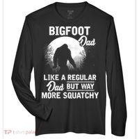 Bigfoot Dad Funny Sasquatch Bigfoot Fathers Day Zone Performance Long-Sleeve T-Shirt thumb 0