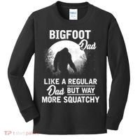 Bigfoot Dad Funny Sasquatch Bigfoot Fathers Day Kids Long Sleeve Shirt thumb 0