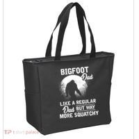 Bigfoot Dad Funny Sasquatch Bigfoot Fathers Day Tote Bag thumb 2