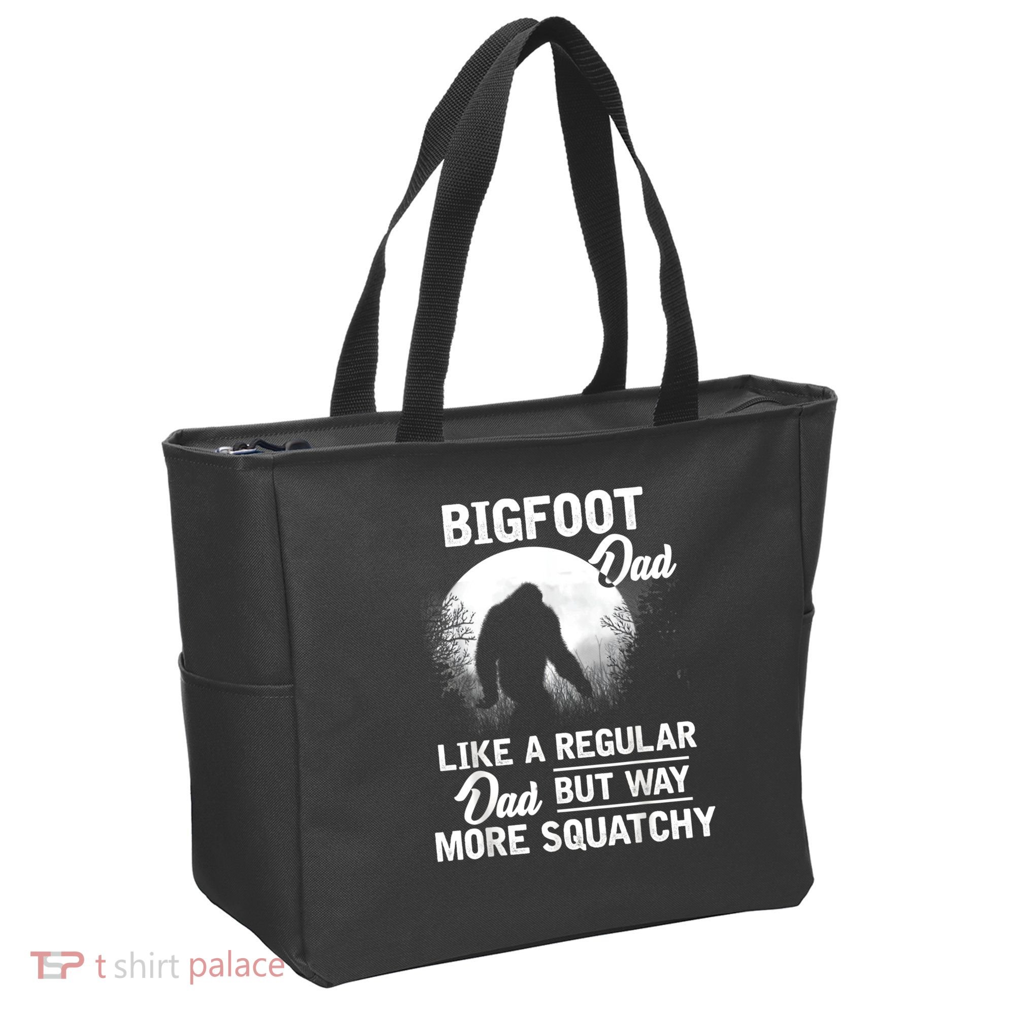 Bigfoot Dad Funny Sasquatch Bigfoot Fathers Day Tote Bag