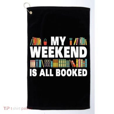Book Design For Women Book Lover Library Reader Golf Towel