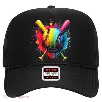 Baseball Drip For Home Plate Ice Color Drip Sport Hat