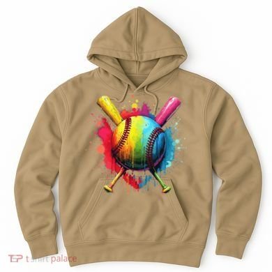 Baseball Drip For Home Plate Ice Color Drip Sport Hoodie