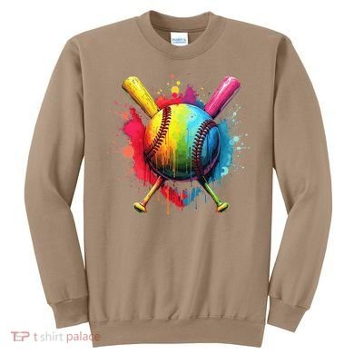 Baseball Drip For Home Plate Ice Color Drip Sport Sweatshirt