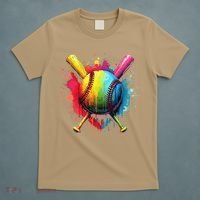 Baseball Drip For Home Plate Ice Color Drip Sport T-Shirt thumb 5
