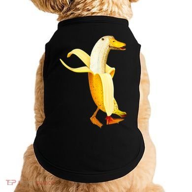Banana Duck. Funny Anthropomorphic Fruit Animals Doggie Tank