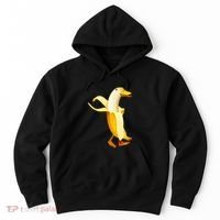 Banana Duck. Funny Anthropomorphic Fruit Animals Hoodie thumb 0