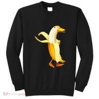 Banana Duck. Funny Anthropomorphic Fruit Animals Sweatshirt thumb 0