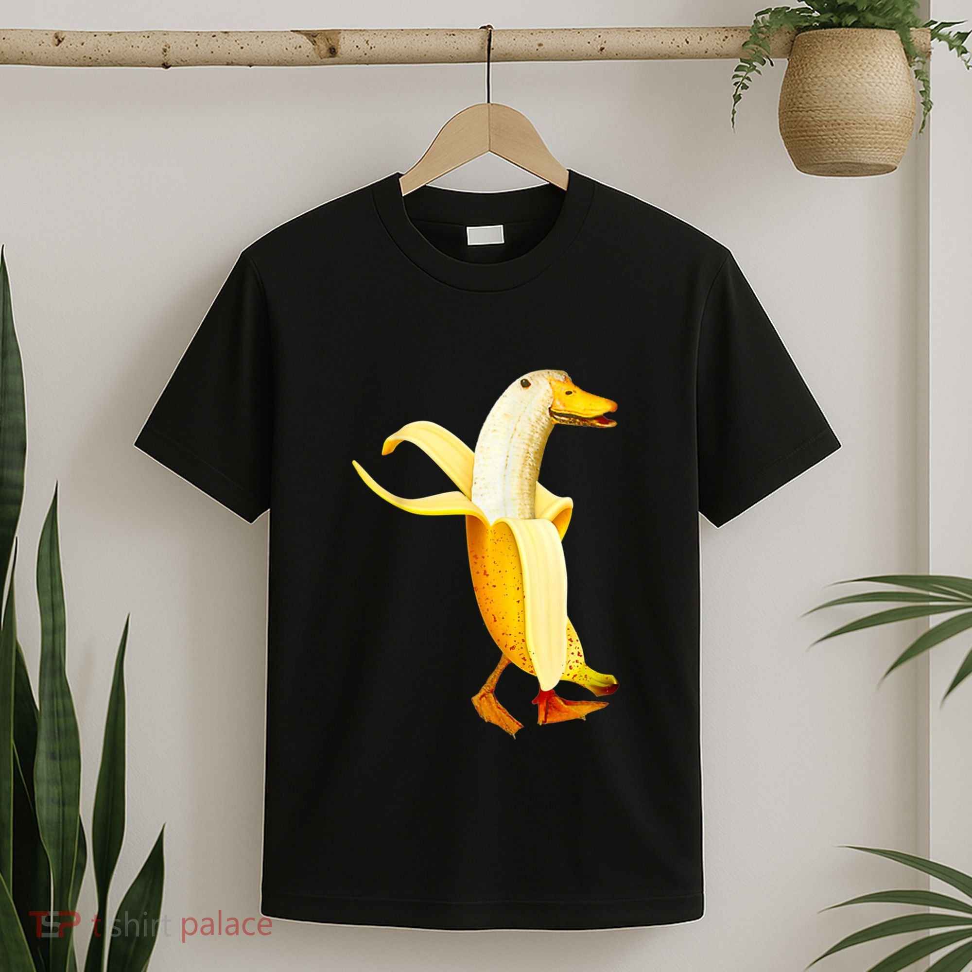 Banana Duck. Funny Anthropomorphic Fruit Animals T-Shirt