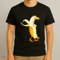 Banana Duck. Funny Anthropomorphic Fruit Animals T-Shirt thumb 3