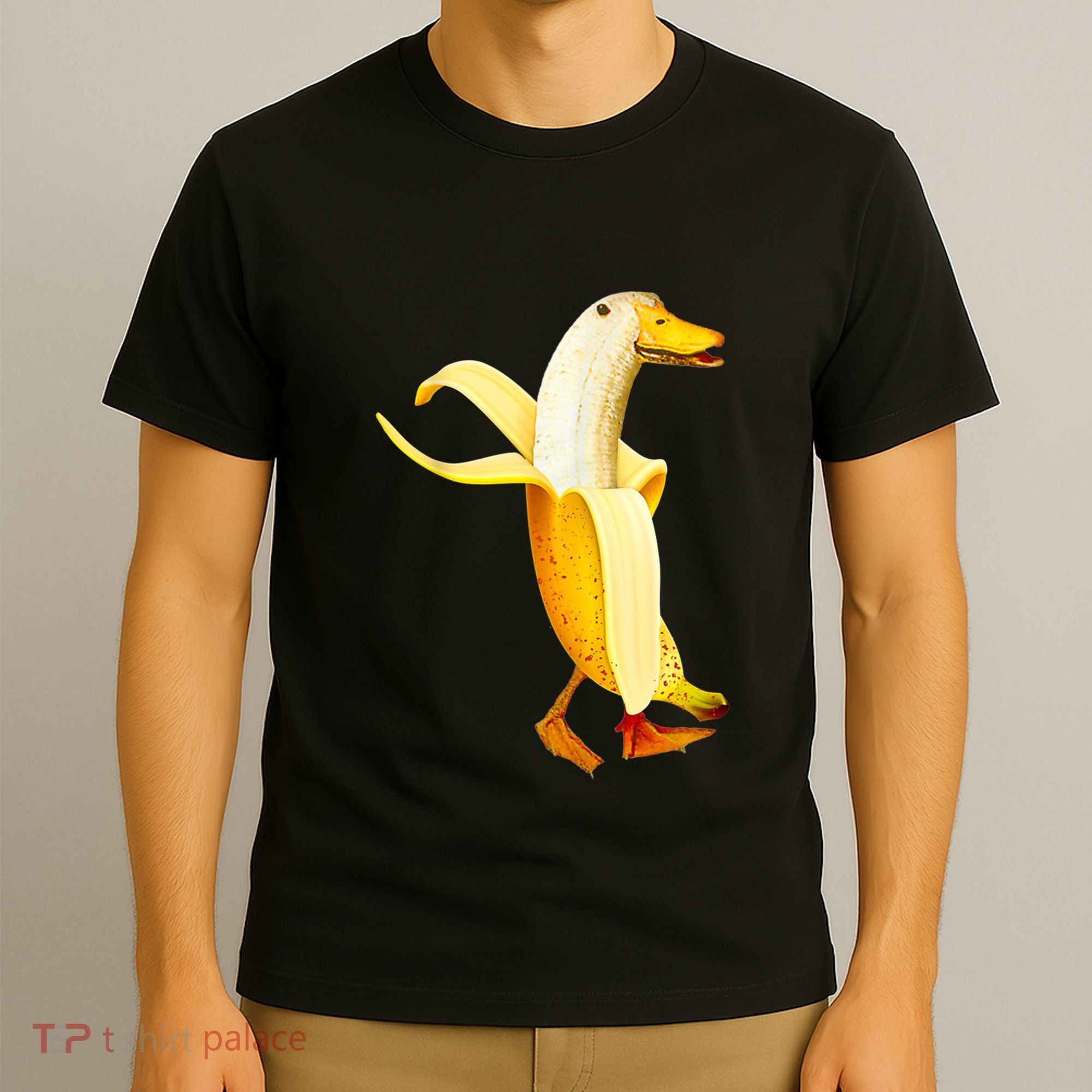 Banana Duck. Funny Anthropomorphic Fruit Animals T-Shirt