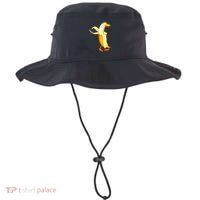Banana Duck. Funny Anthropomorphic Fruit Animals Bucket Hat thumb 0