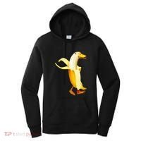 Banana Duck. Funny Anthropomorphic Fruit Animals Women's Hoodie thumb 0
