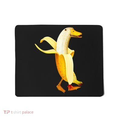 Banana Duck. Funny Anthropomorphic Fruit Animals Mousepad