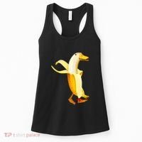 Banana Duck. Funny Anthropomorphic Fruit Animals Women's Tank Top thumb 0