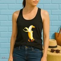 Banana Duck. Funny Anthropomorphic Fruit Animals Women's Tank Top thumb 2