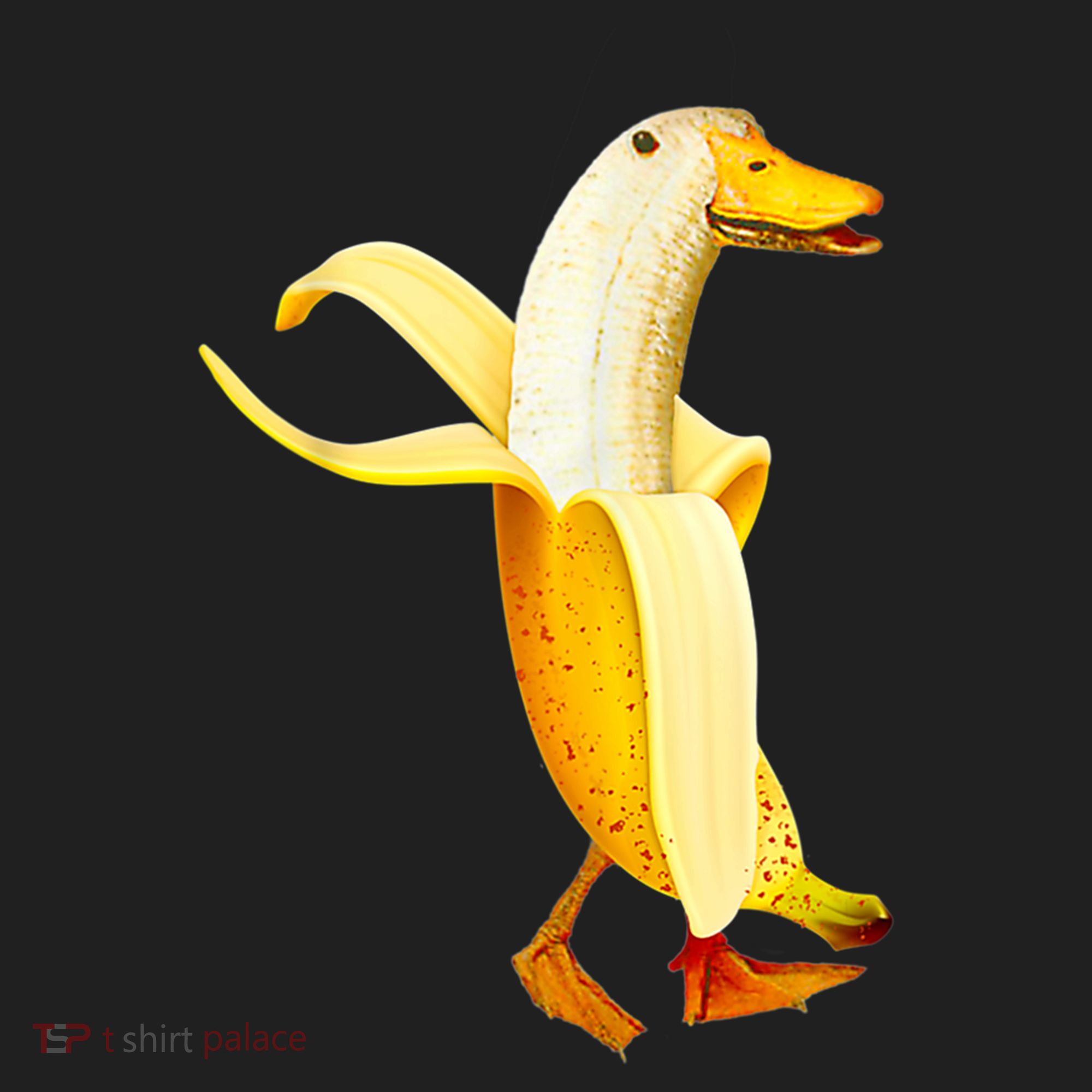 Banana Duck. Funny Anthropomorphic Fruit Animals Hat