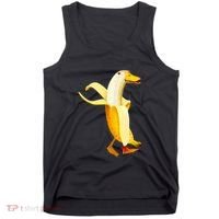 Banana Duck. Funny Anthropomorphic Fruit Animals Tank Top thumb 0