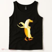 Banana Duck. Funny Anthropomorphic Fruit Animals Tank Top thumb 2