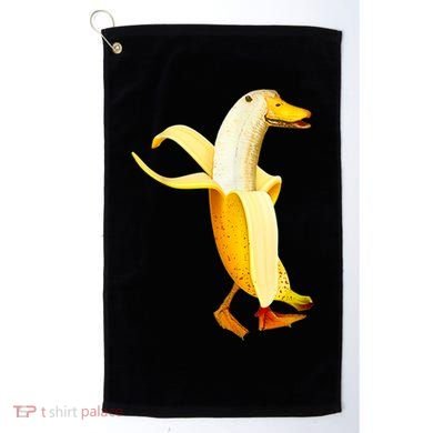 Banana Duck. Funny Anthropomorphic Fruit Animals Golf Towel