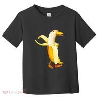 Banana Duck. Funny Anthropomorphic Fruit Animals Toddler T-Shirt thumb 0