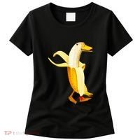 Banana Duck. Funny Anthropomorphic Fruit Animals Women's T-Shirt thumb 0