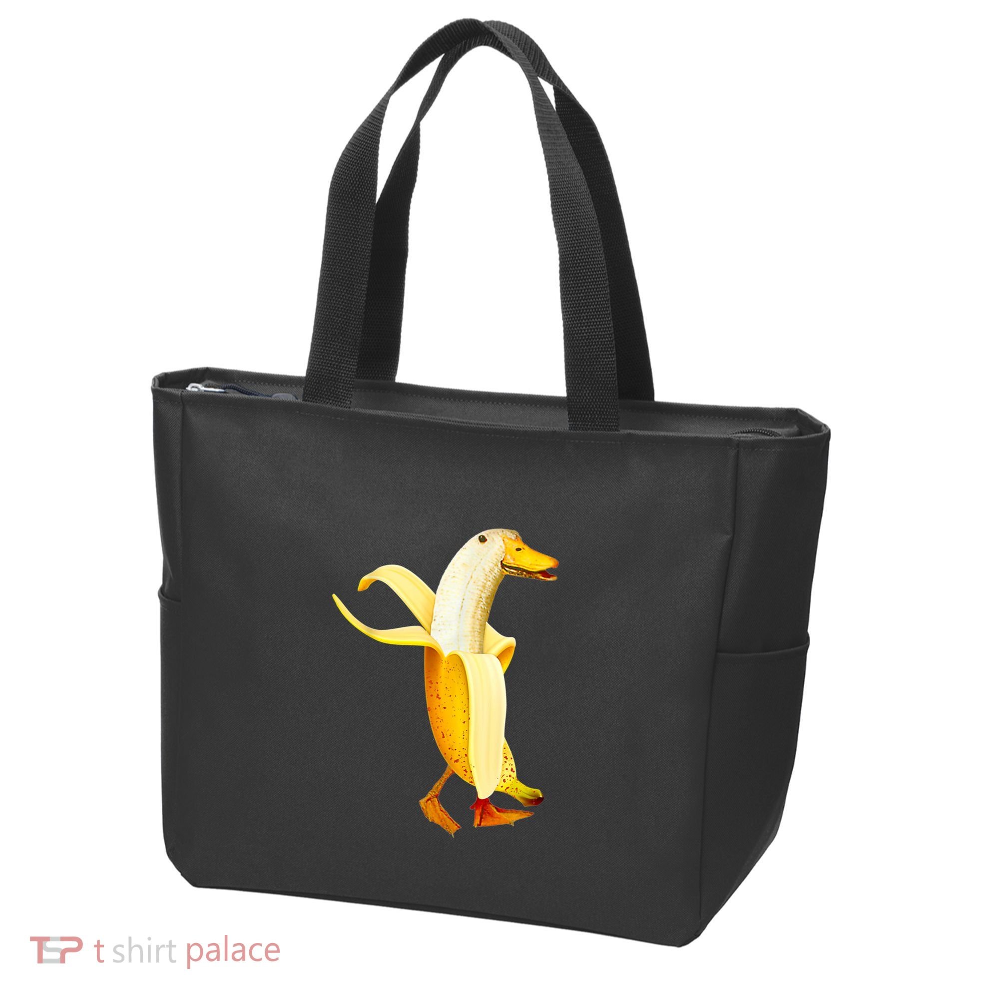 Banana Duck. Funny Anthropomorphic Fruit Animals Tote Bag