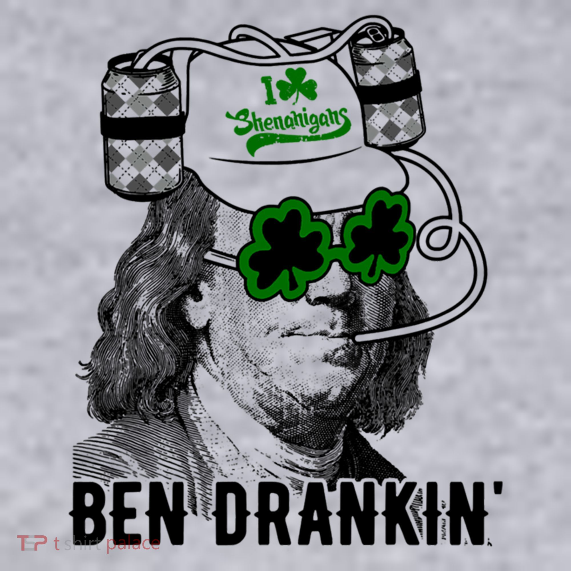 Ben Drankin Funny Green Shamrock Political St Patricks Day Cute Gift Women's Sweatshirt