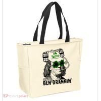 Ben Drankin Funny Green Shamrock Political St Patricks Day Cute Gift Tote Bag thumb 2