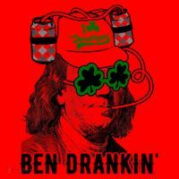 Ben Drankin Funny Green Shamrock Political St Patricks Day Cute Gift Santa Hat thumb 1