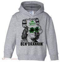 Ben Drankin Funny Green Shamrock Political St Patricks Day Cute Gift Toddler Hoodie thumb 0