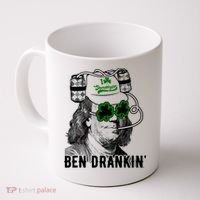 Ben Drankin Funny Green Shamrock Political St Patricks Day Cute Gift Coffee Mug thumb 0