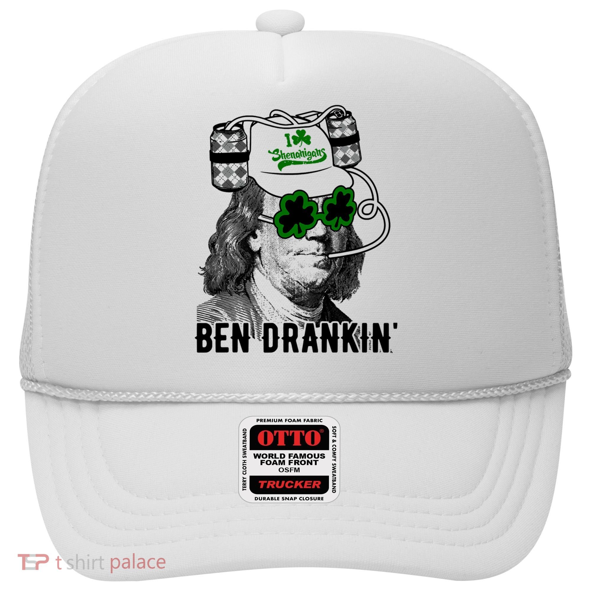 Ben Drankin Funny Green Shamrock Political St Patricks Day Cute Gift Hat