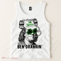 Ben Drankin Funny Green Shamrock Political St Patricks Day Cute Gift Tank Top thumb 2