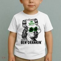 Ben Drankin Funny Green Shamrock Political St Patricks Day Cute Gift Toddler T-Shirt thumb 2
