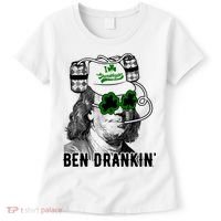 Ben Drankin Funny Green Shamrock Political St Patricks Day Cute Gift Women's T-Shirt thumb 0