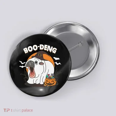 Boo Deng Funny Moo Deng Hallowee Button