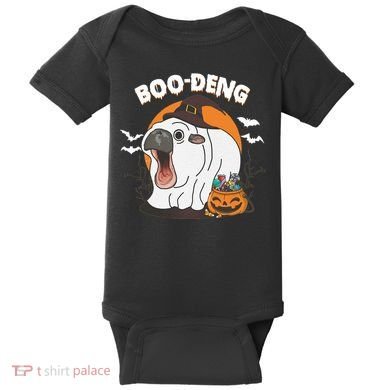 Boo Deng Funny Moo Deng Hallowee Baby Bodysuit