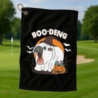 Boo Deng Funny Moo Deng Hallowee Golf Towel thumb 1