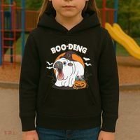 Boo Deng Funny Moo Deng Hallowee Kids Hoodie thumb 3