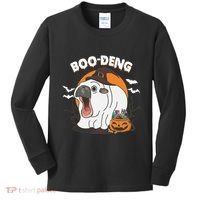 Boo Deng Funny Moo Deng Hallowee Kids Long Sleeve Shirt thumb 0