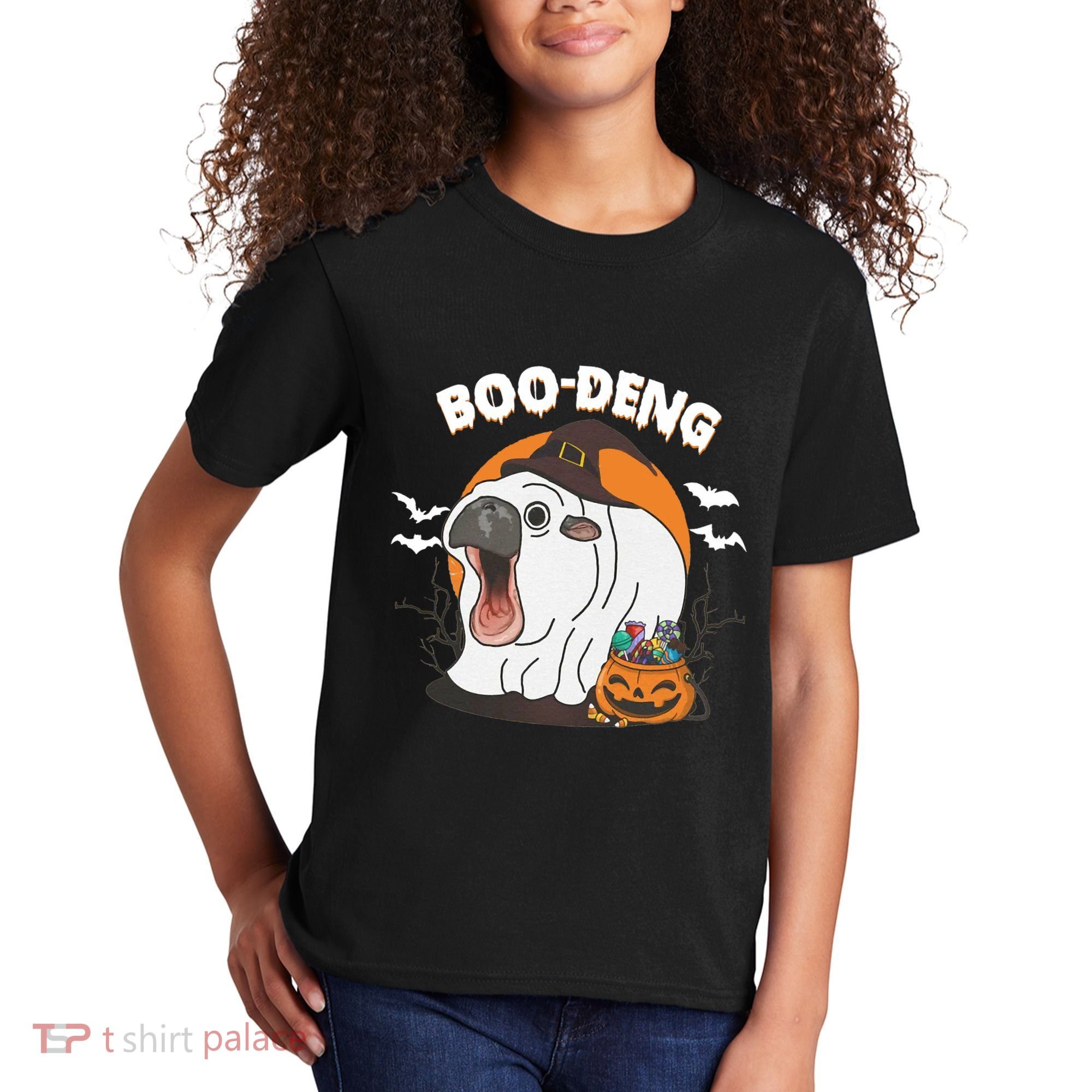 Boo Deng Funny Moo Deng Hallowee Kids T-Shirt