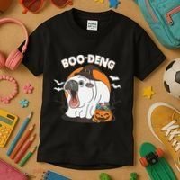 Boo Deng Funny Moo Deng Hallowee Kids T-Shirt thumb 3