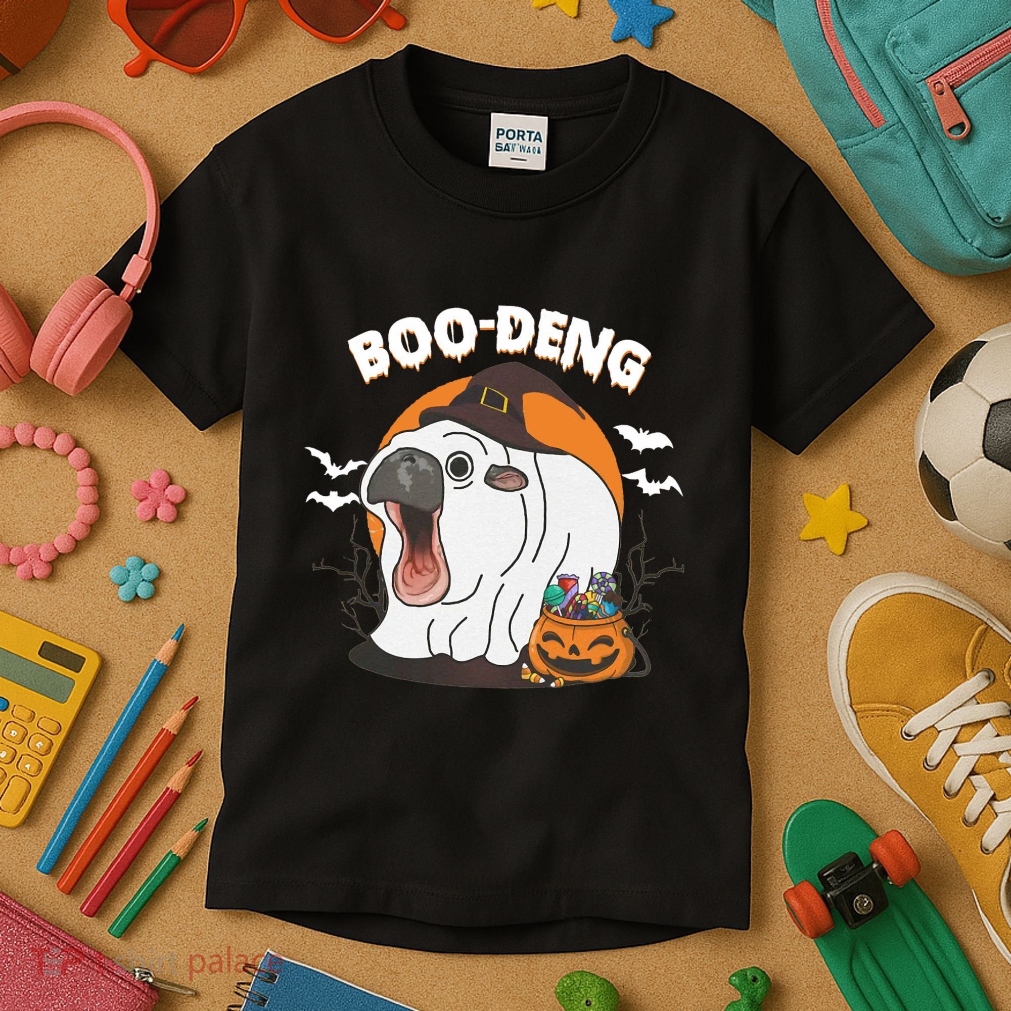 Boo Deng Funny Moo Deng Hallowee Kids T-Shirt
