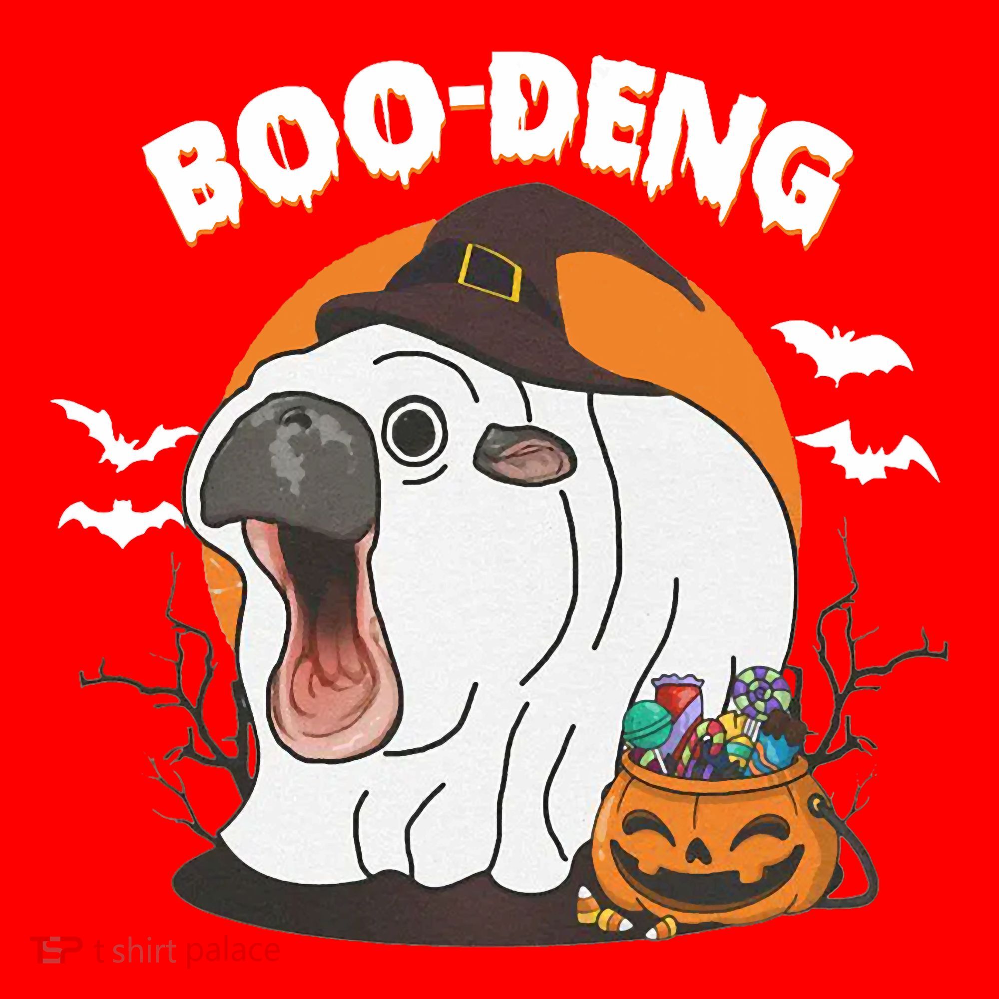 Boo Deng Funny Moo Deng Hallowee Santa Hat