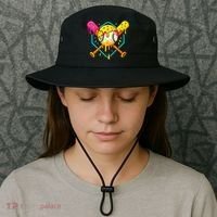 Baseball Drip For Home Plate Ice Cream Drip Sport Bucket Hat thumb 3