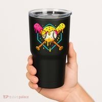 Baseball Drip For Home Plate Ice Cream Drip Sport Tumbler thumb 2