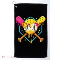 Baseball Drip For Home Plate Ice Cream Drip Sport Golf Towel thumb 0