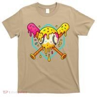 Baseball Drip For Home Plate Ice Cream Drip Sport T-Shirt thumb 0